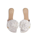DIOR AURORE HEELED SANDAL WHITE