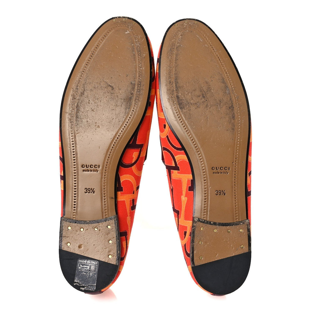 BETIS GLAMOUR CANVAS HORSEBIT PRINT WOMENS JORDAAN LOAFERS ORANGE RED ROSSO ANCORA