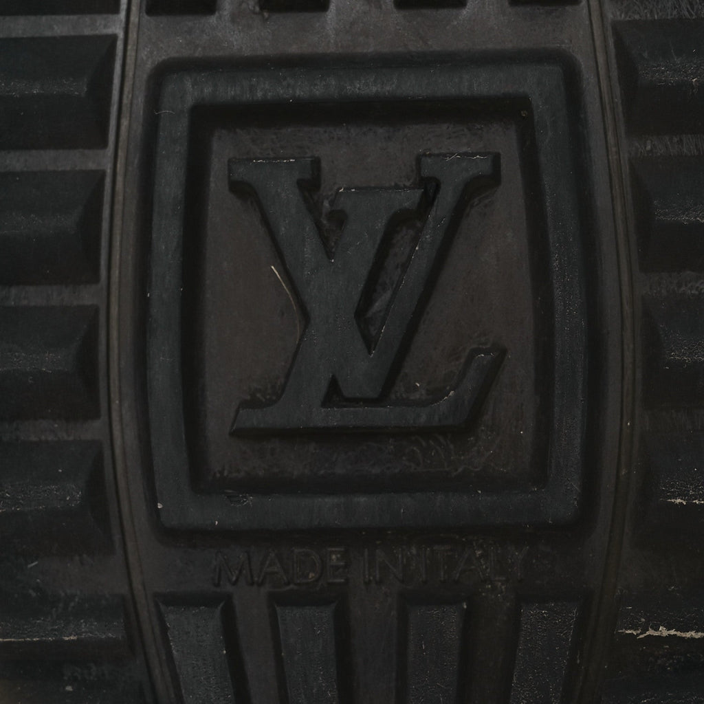 LOUIS VUITTON SUEDE MONOGRAM RUN AWAY SNEAKER BLACK