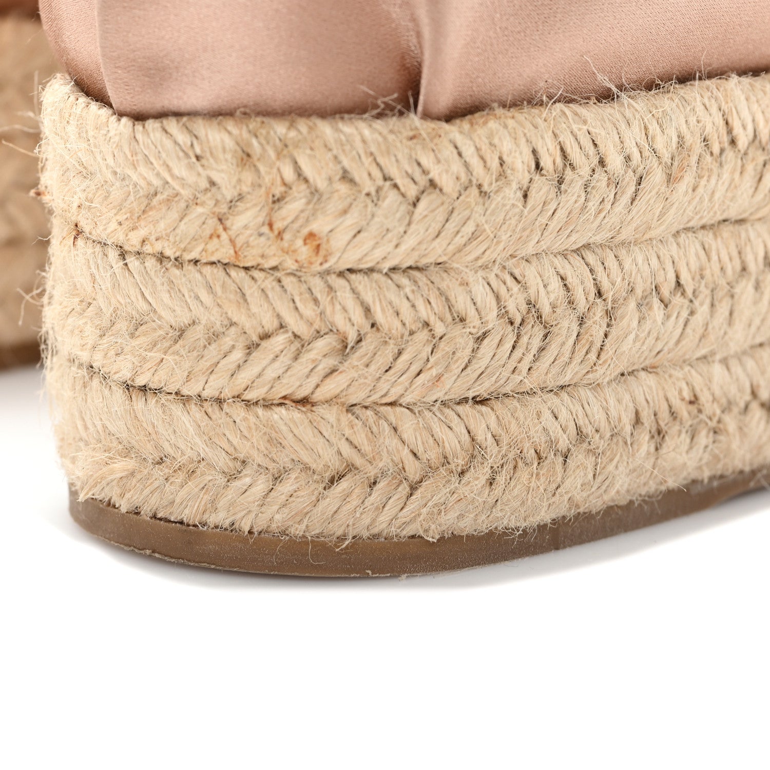 SATIN CRYSTAL PLATFORM ESPADRILLES PINK