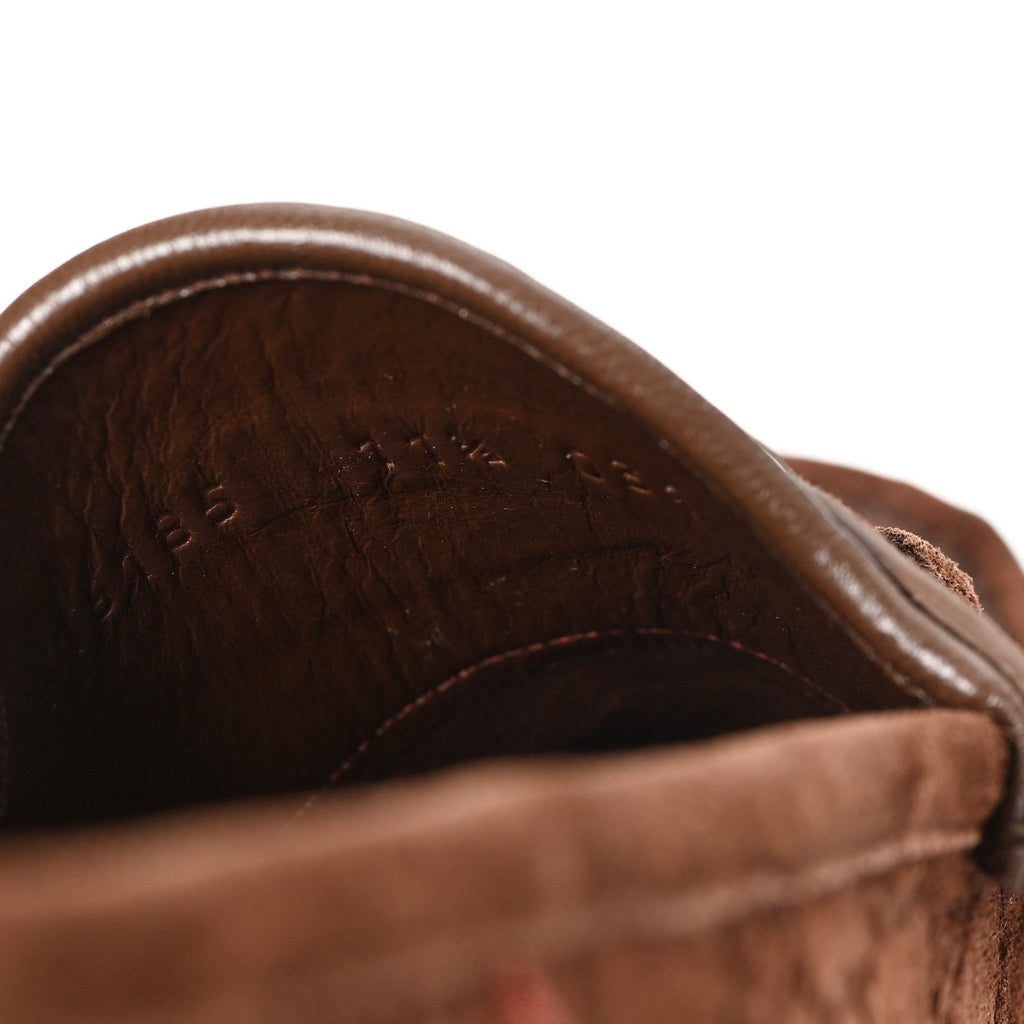 LUXURY SUEDE GUCCISSIMA MENS HORSEBIT MOCASSIN LOAFERS FANCY FANCY BROWN