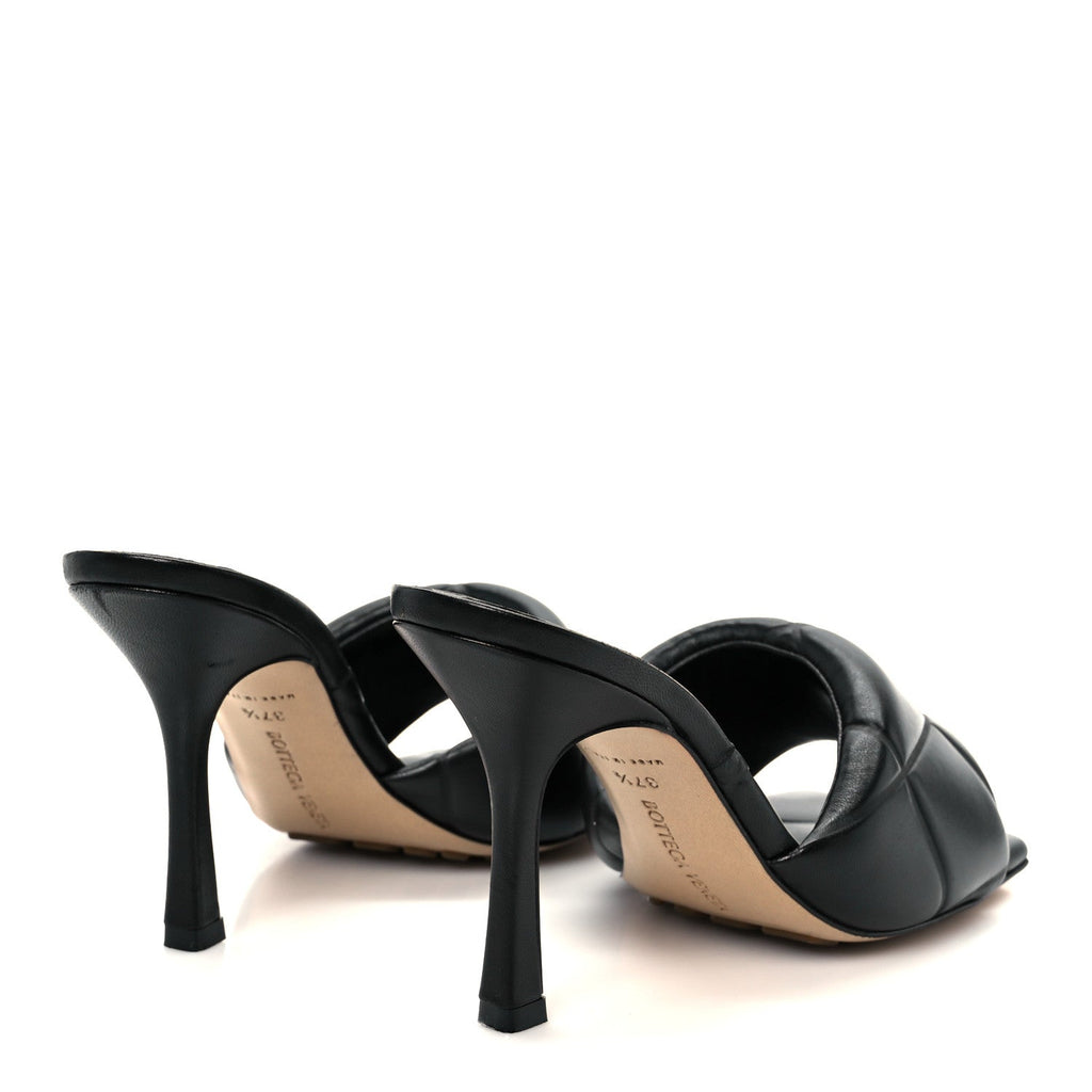 NAPPA MAXI INTRECCIATO LIDO MULE SANDALS BLACK
