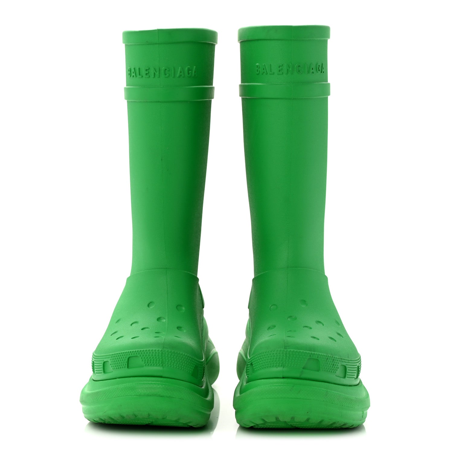 X CROCS RUBBER WOMENS RAIN BOOTS GRASS GREEN