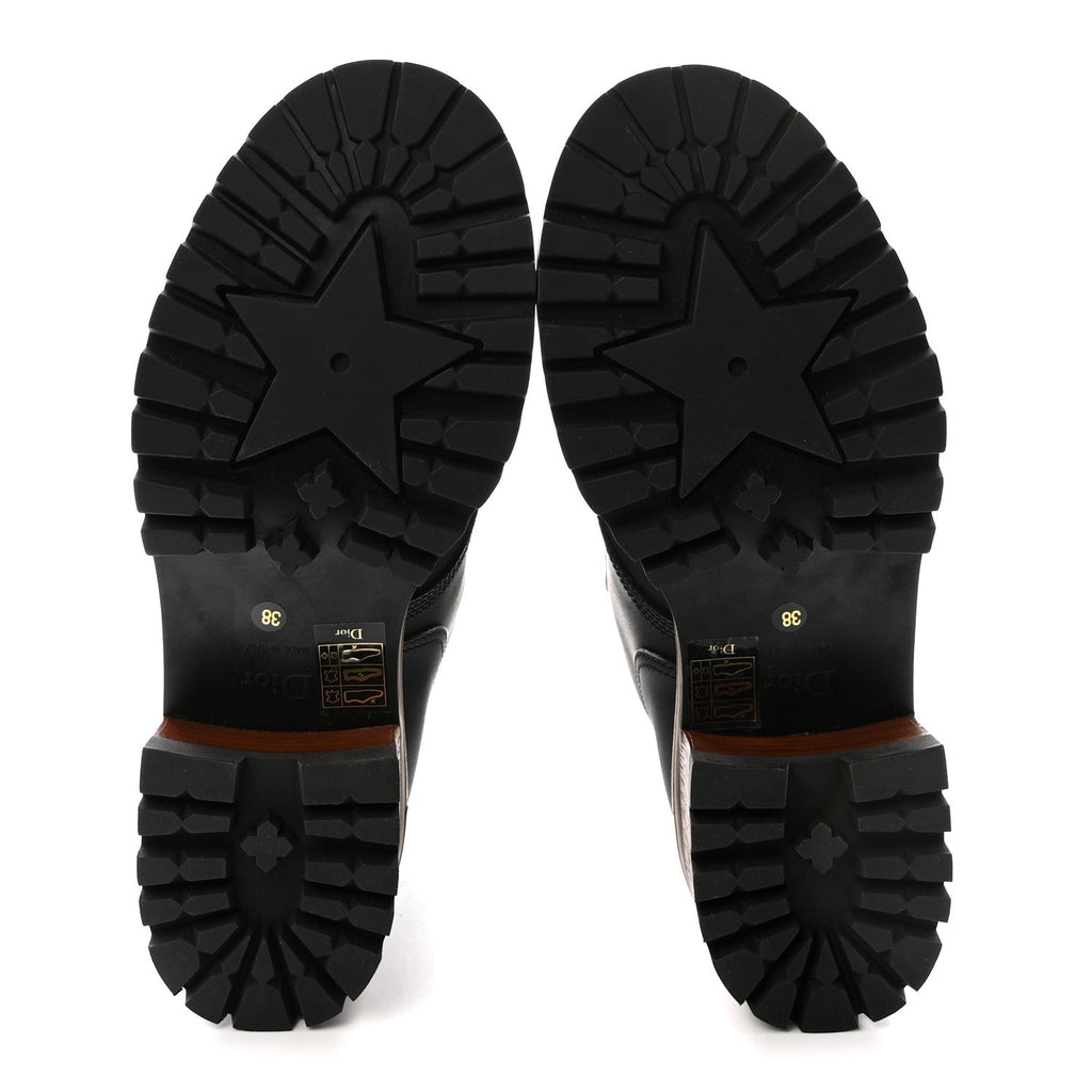 CALFSKIN DIOR QUEST 35MM HIKING BOOTS BLACK