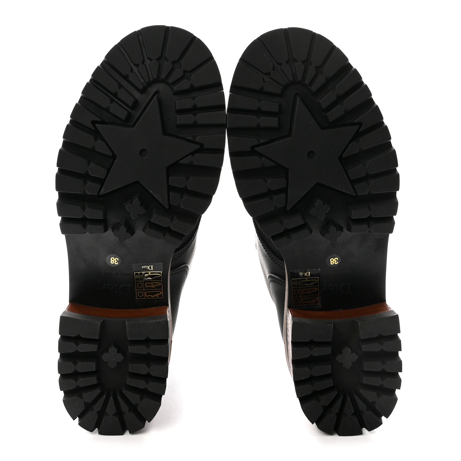 CALFSKIN DIOR QUEST 35MM HIKING BOOTS BLACK