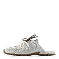 X NEW BALANCE BLEACHED CALFSKIN 530 SL SLIP-ON SNEAKERS MULES WHITE