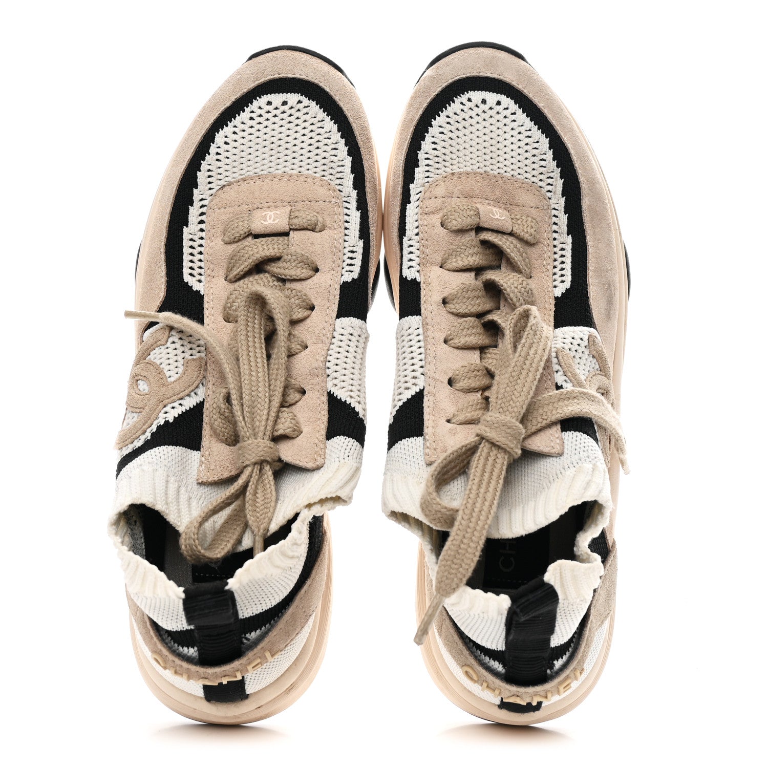 MESH SUEDE FABRIC WOMENS CC SNEAKERS LIGHT PINK WHITE BLACK