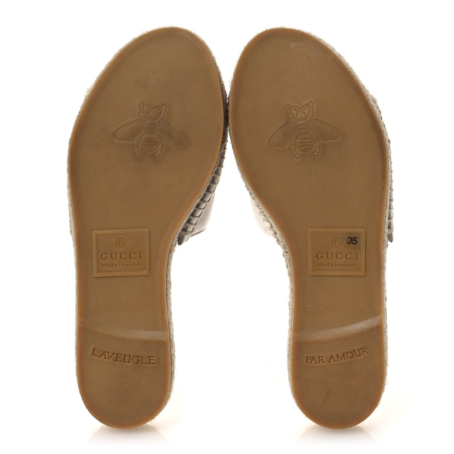 NAPPA MATELASSE GG MARMONT ESPADRILLE SLIDE SANDALS GREAT WHITE
