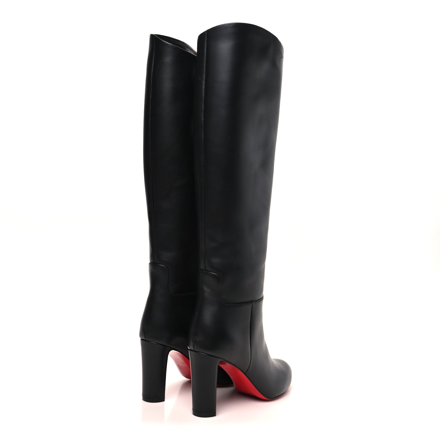 CALFSKIN LOO BOTTA 85 KNEE HIGH BOOTS BLACK