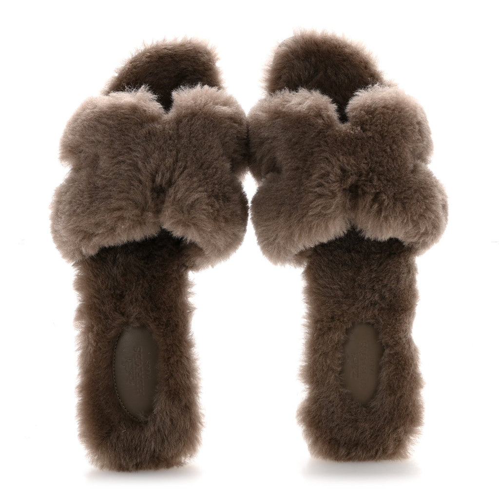 WOOLSKIN ORAN SANDALS ETOUPE