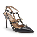 VALENTINO GARAVANI ROCKSTUD 100 ANKLE STRAP PUMP