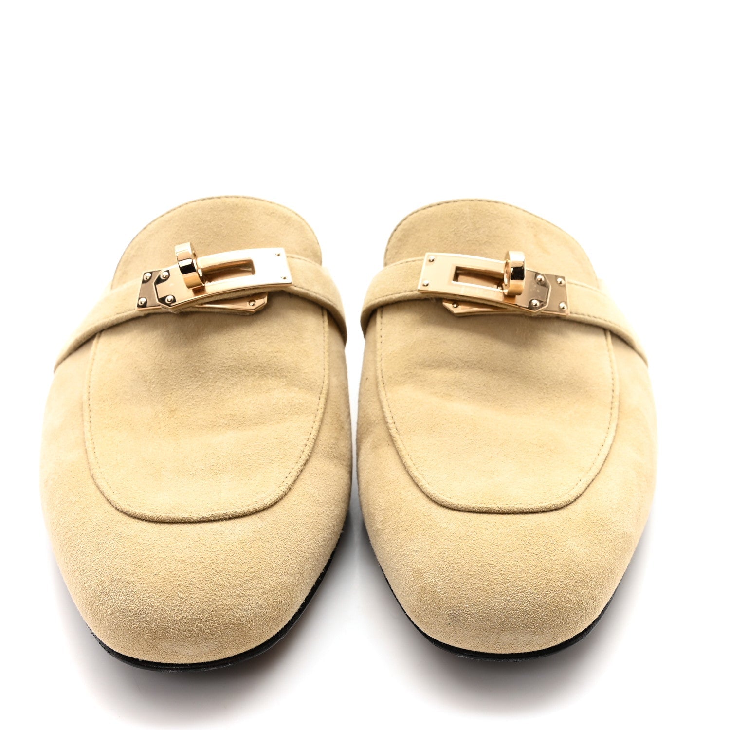 SUEDE GOATSKIN OZ MULES BEIGE SABLE