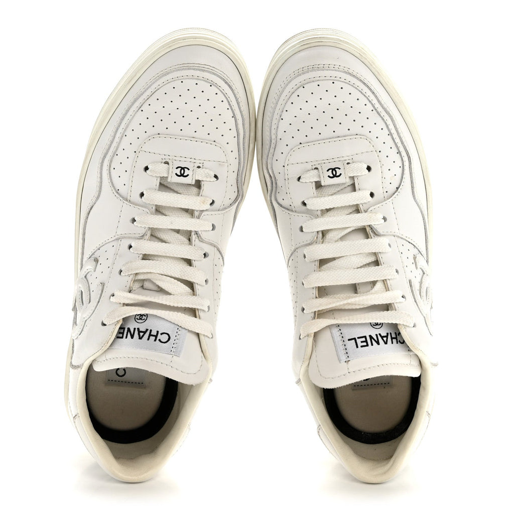 CALFSKIN CC WOMENS SNEAKERS WHITE