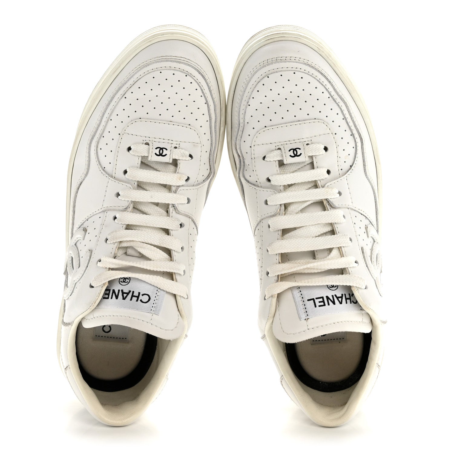 CALFSKIN CC WOMENS SNEAKERS WHITE