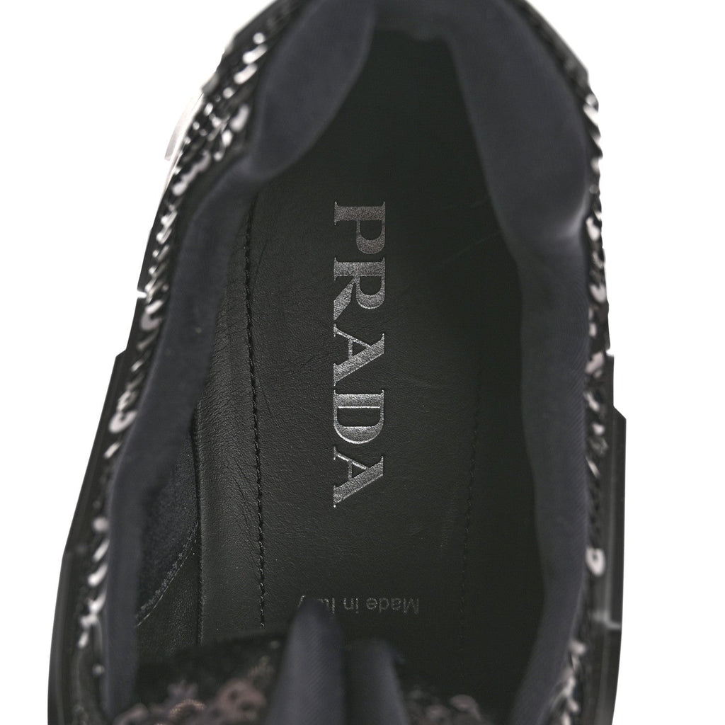 SEQUIN COTTON RUBBER MENS CLOUDBUST THUNDER SNEAKERS BLACK