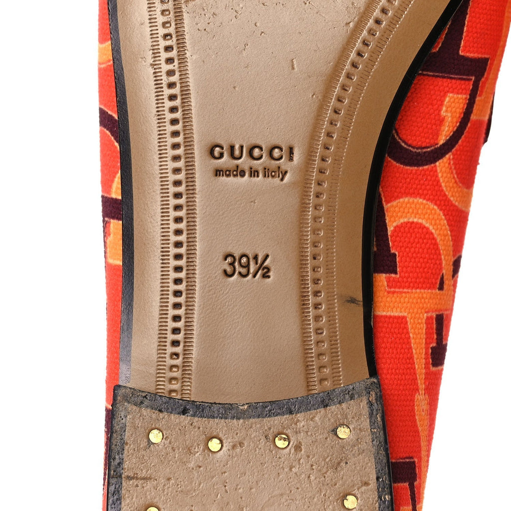 BETIS GLAMOUR CANVAS HORSEBIT PRINT WOMENS JORDAAN LOAFERS ORANGE RED ROSSO ANCORA