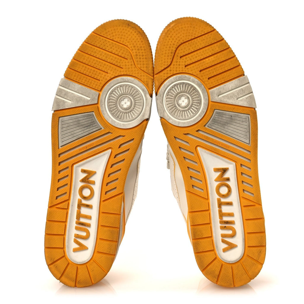 CALFSKIN LV TRAINER SNEAKERS YELLOW