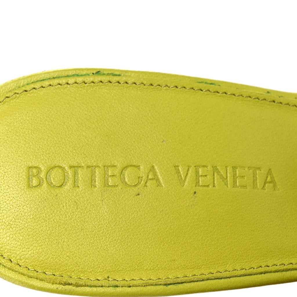 NAPPA MAXI INTRECCIATO LIDO 90MM MULE SANDALS KIWI