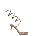 Valentino Garavani Studdy Kidskin Sandal 100mm - Nude/Beige
