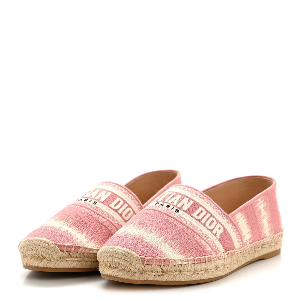 COTTON D-STRIPES EMBROIDERED GRANVILLE 15MM ESPADRILLES DEEP NUDE