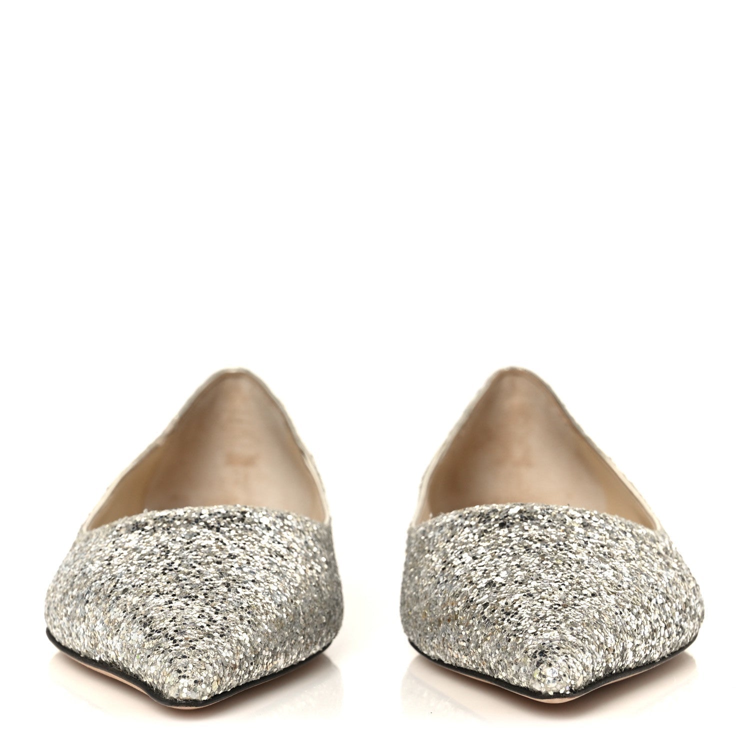 GALAXY GLITTER MESH LOVE FLATS SILVER SPARKS