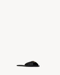 YSL BABYLONE SLIDES IN SMOOTH LEATHER
