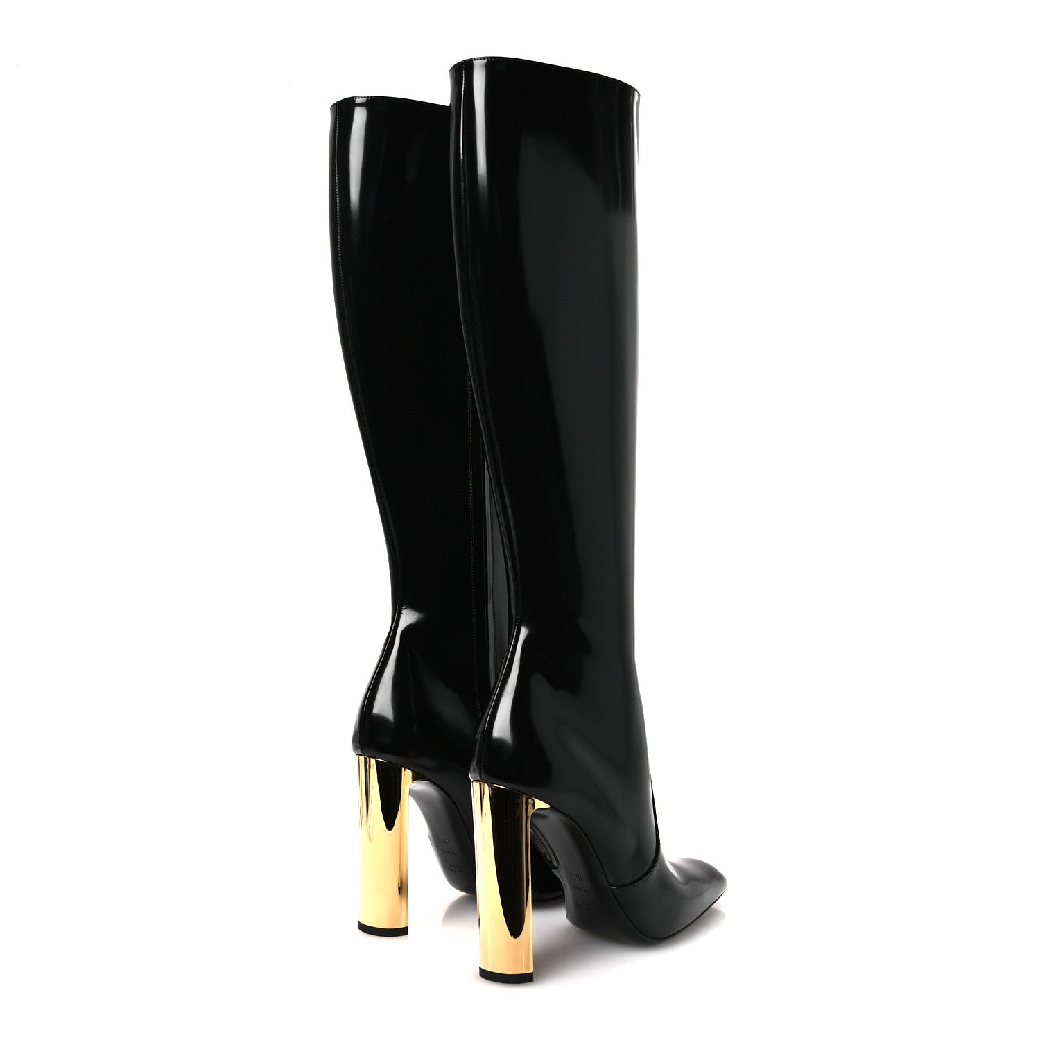 VITELLO MARILYN AUTEUIL 105 KNEE HIGH ZIP BOOTS BLACK
