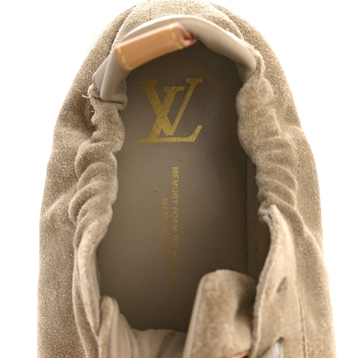 SUEDE CALFSKIN LV SOFT SNEAKERS BEIGE