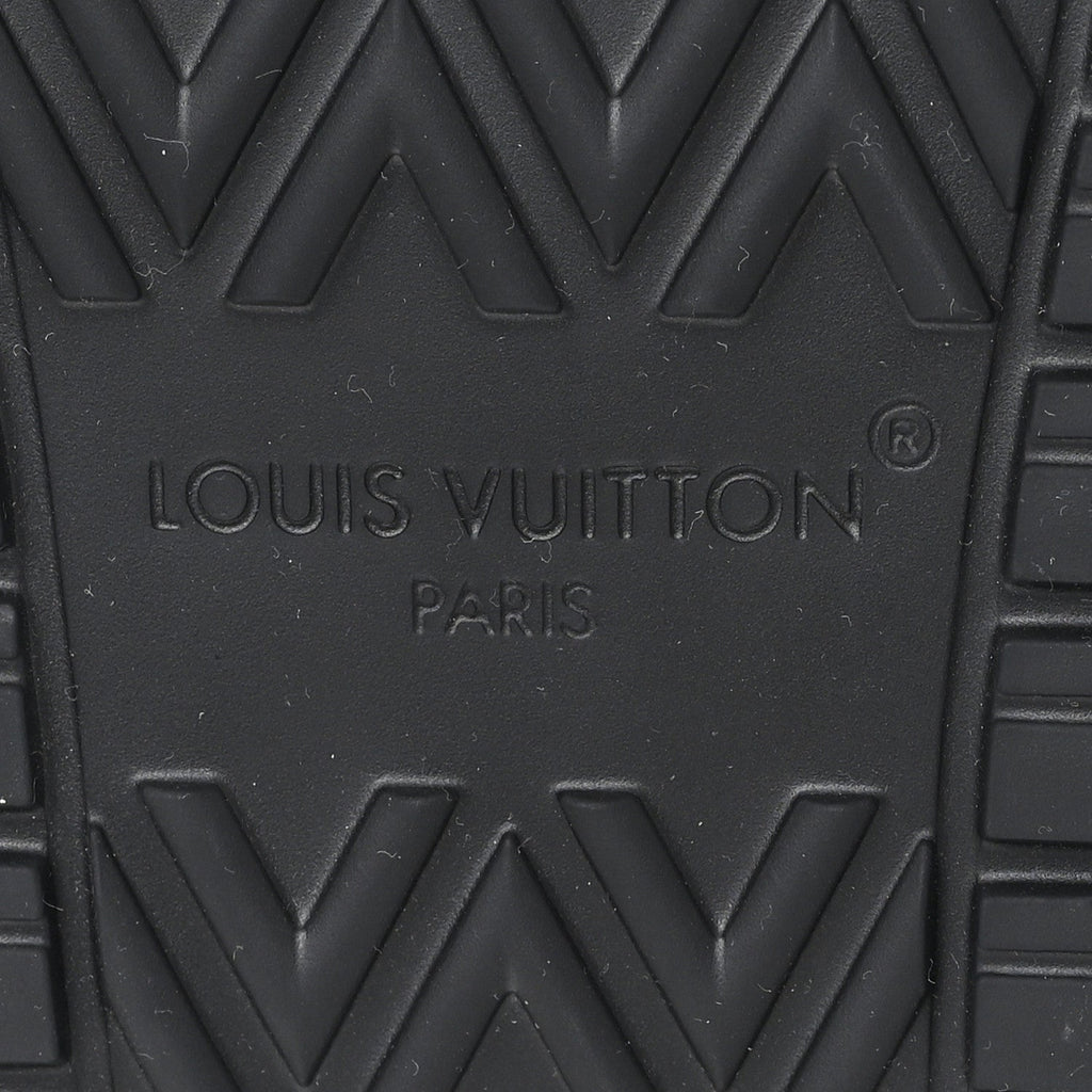 SHEARLING MONOGRAM GIANT LV SUNSET FLAT COMFORT MULE BROWN