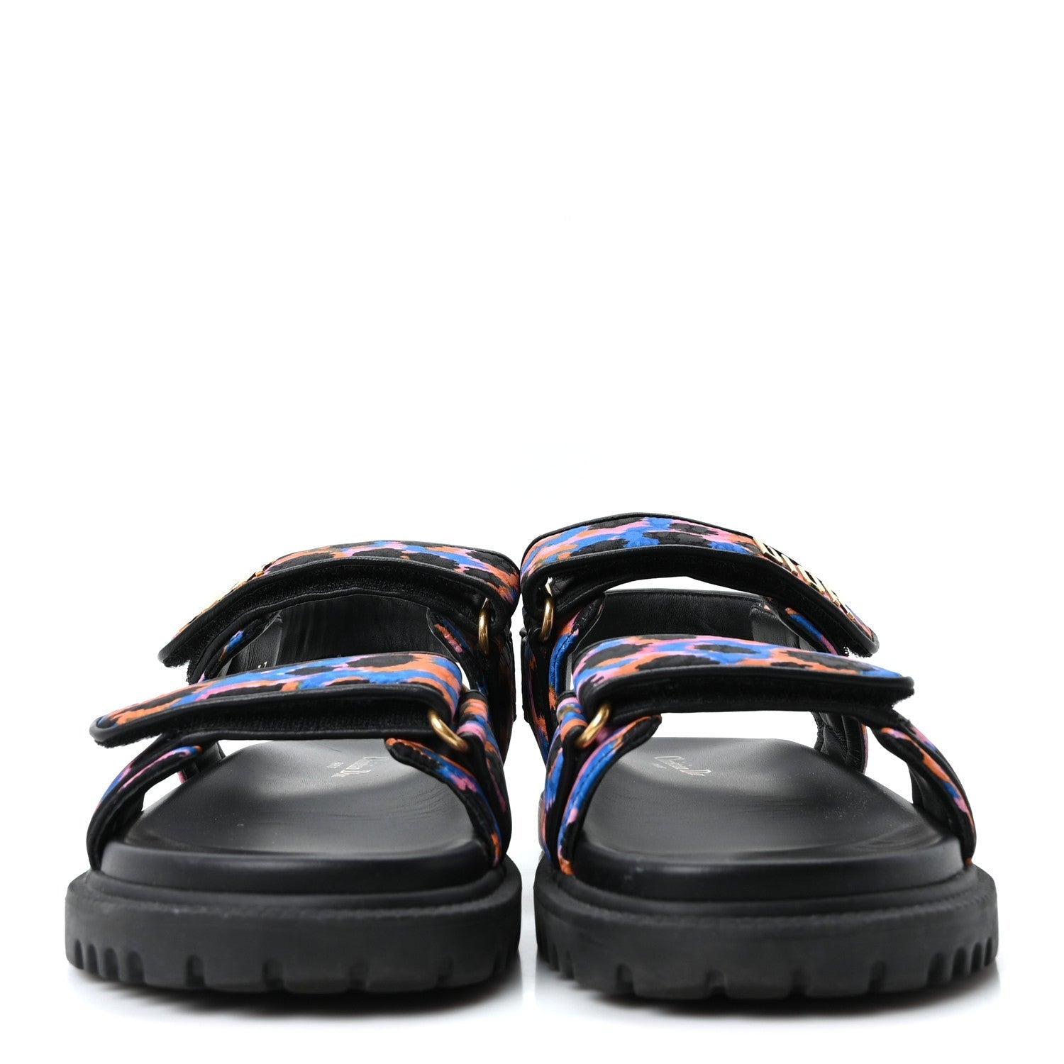 TECHNICAL FABRIC MIZZA PRINT DIORACT SANDALS MULTICOLOR