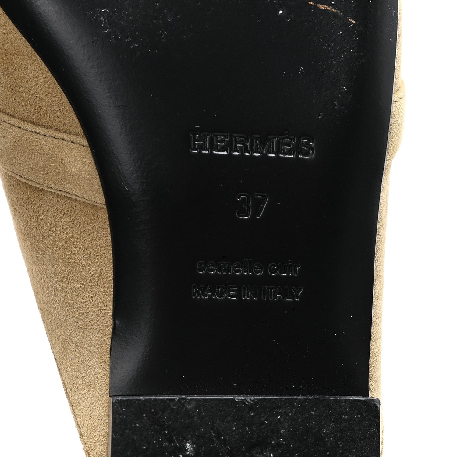 SUEDE GOATSKIN OZ MULES BEIGE SABLE