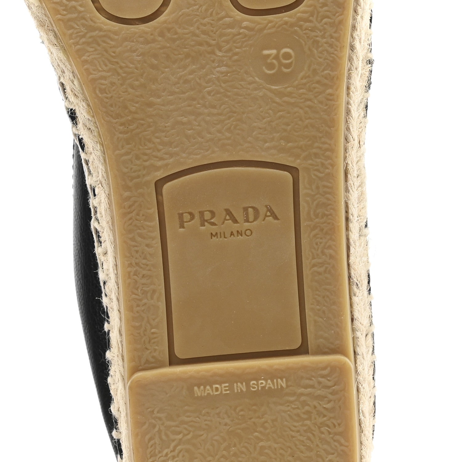 NAPPA EMBROIDERED LOGO 20MM ESPADRILLES BLACK