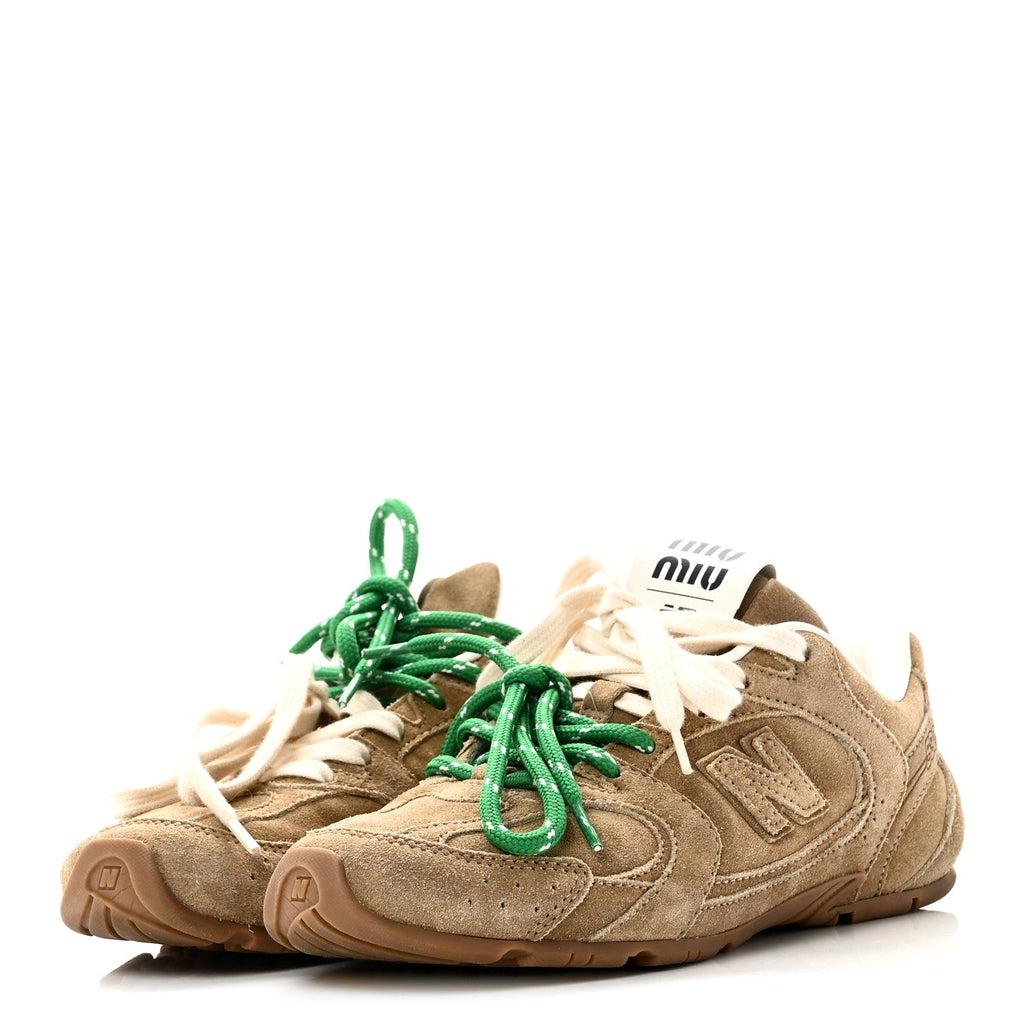 X NEW BALANCE SUEDE 530 SL SNEAKERS ECRU