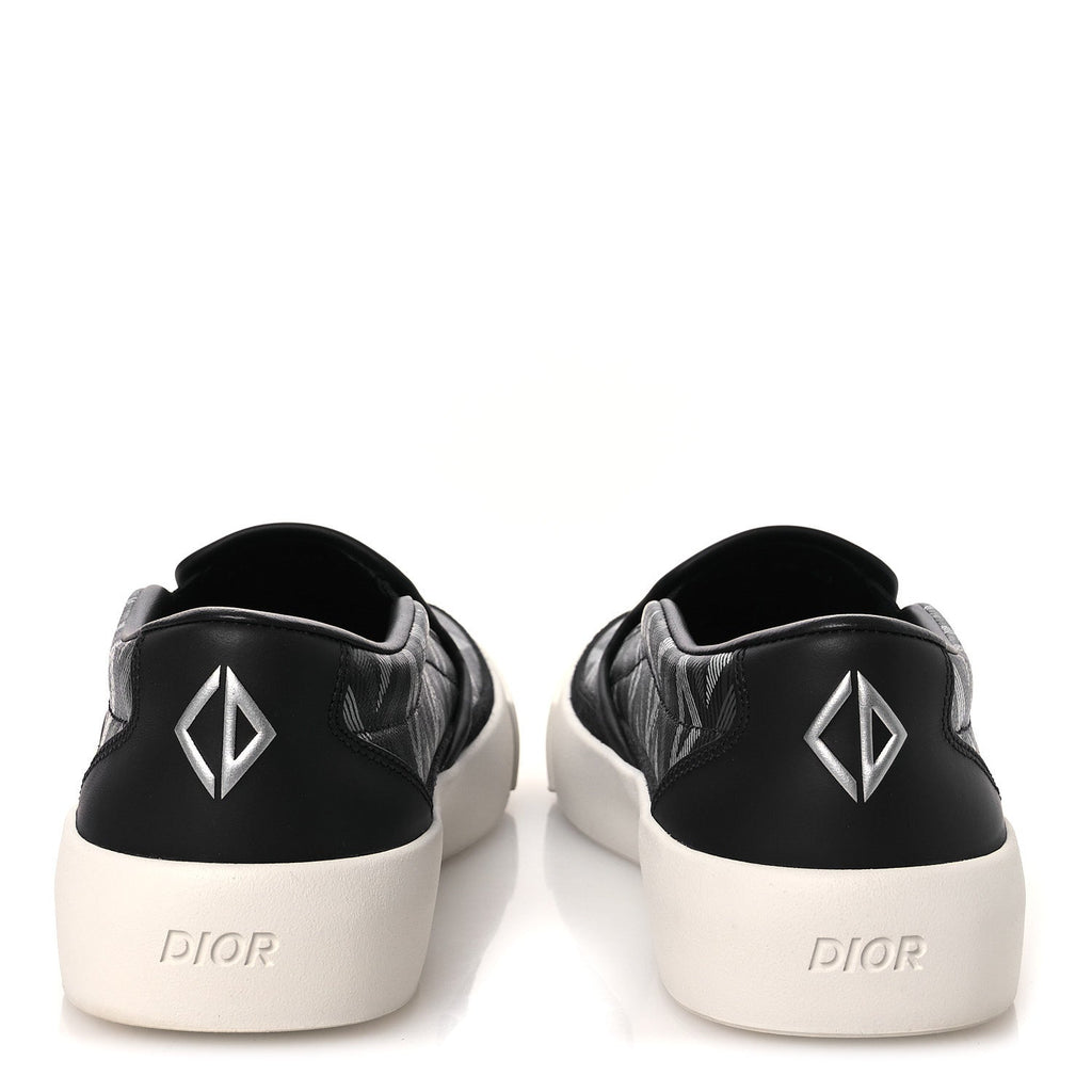 CANVAS CD DIAMOND MENS SLIP ON SNEAKERS NAVY