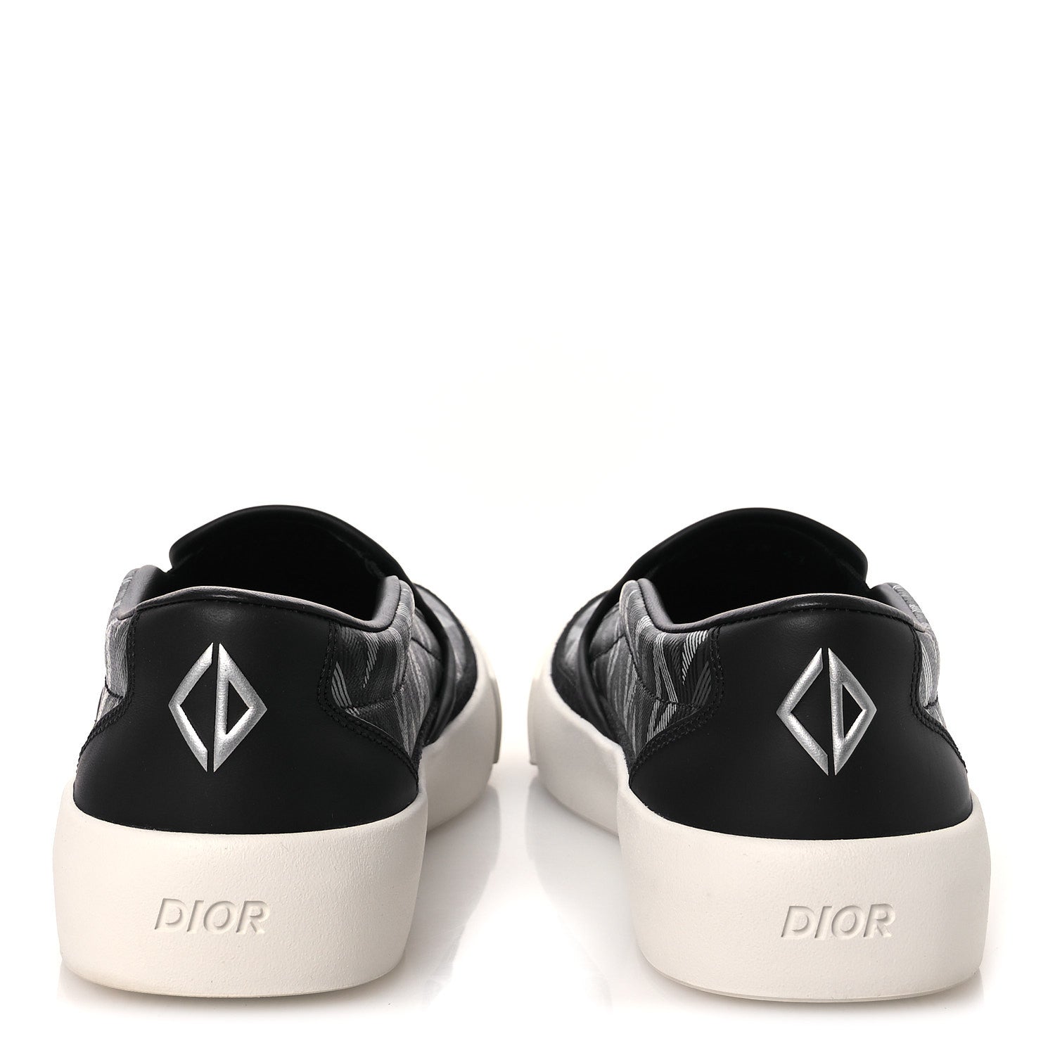 CANVAS CD DIAMOND MENS SLIP ON SNEAKERS NAVY
