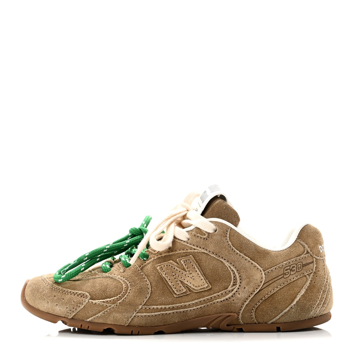 X NEW BALANCE SUEDE 530 SL SNEAKERS ECRU