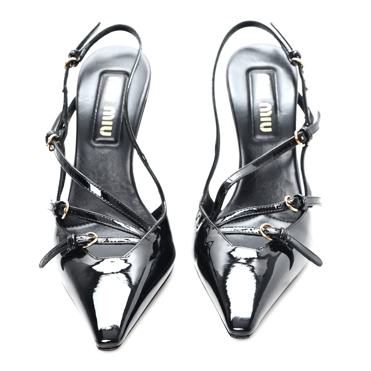 VERNICE BUCKLE SLINGBACK PUMPS BLACK