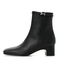 CALFSKIN HOMMAGE ANKLE BOOTS BLACK