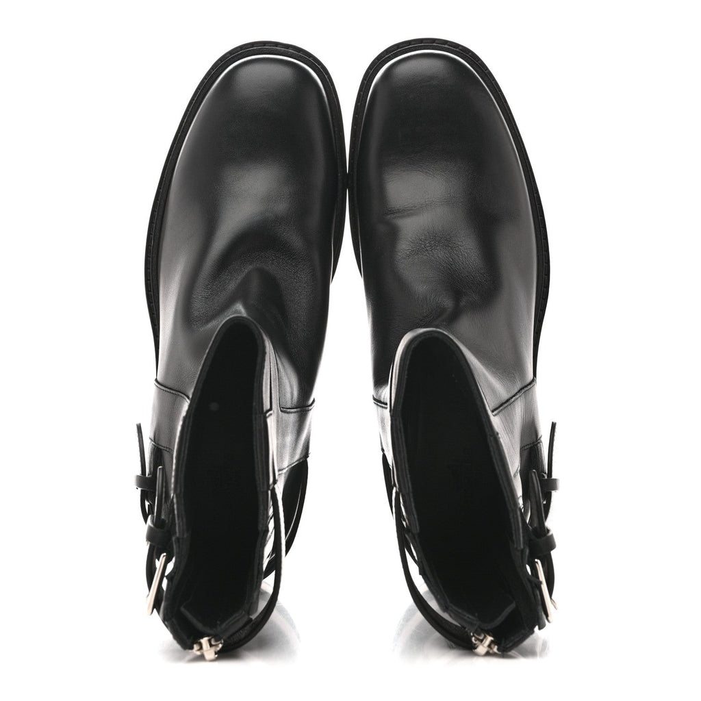 CALFSKIN JAIME ANKLE BOOTS BLACK