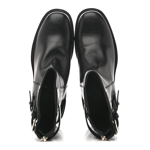 CALFSKIN JAIME ANKLE BOOTS BLACK