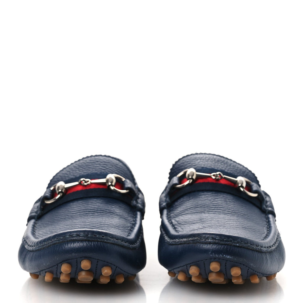 ROAD CALFSKIN WEB MENS HORSEBIT DRIVER LOAFERS MARITIME