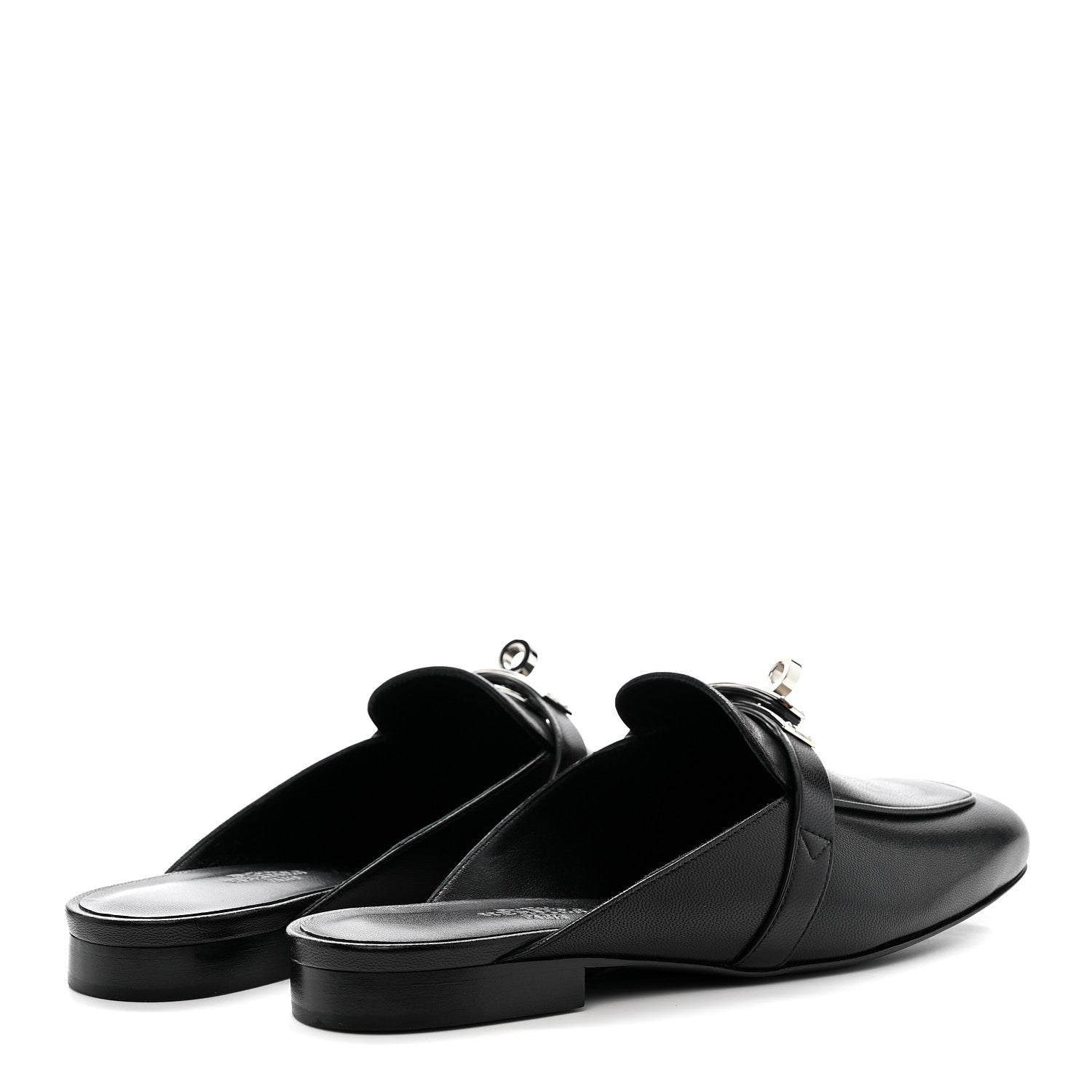 GOATSKIN OZ MULES BLACK