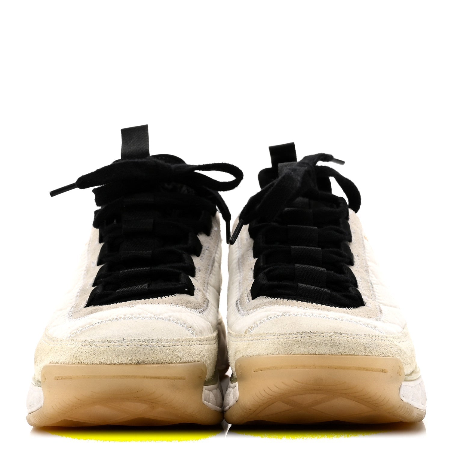 FABRIC SUEDE CALFSKIN CC SNEAKERS IVORY BLACK