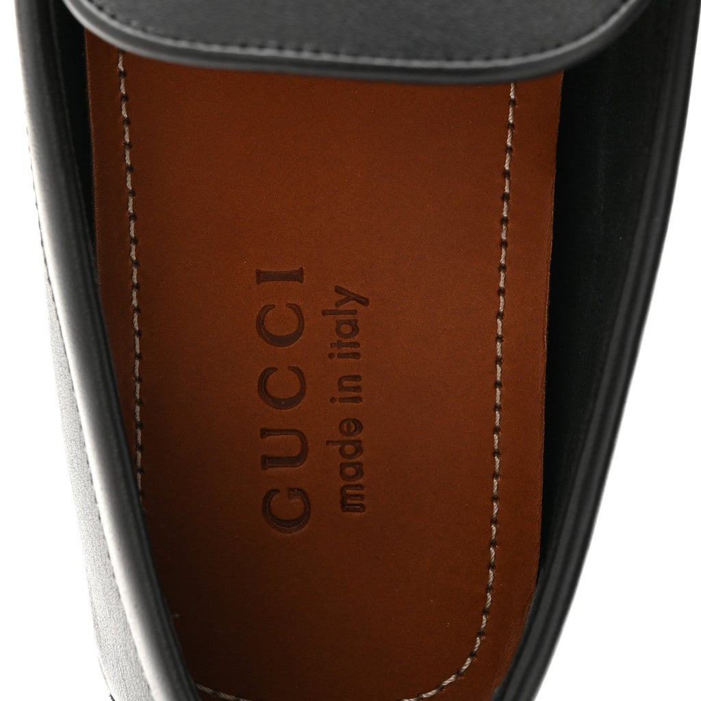 SOFT CLOVE CALFSKIN MENS HORSEBIT DRIVER LOAFERS BLACK