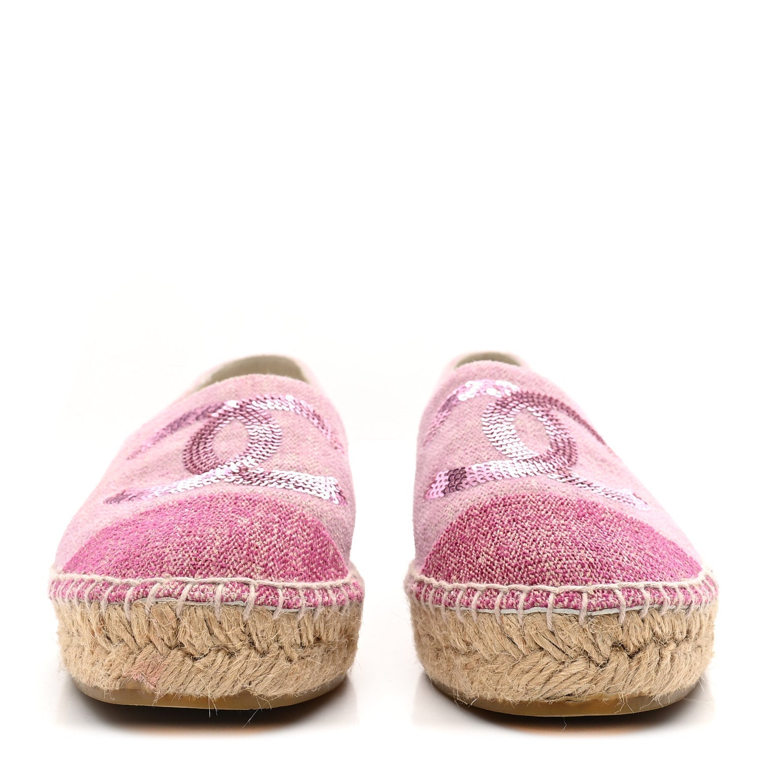 TOILE SEQUIN CC ESPADRILLES PINK DARK PINK