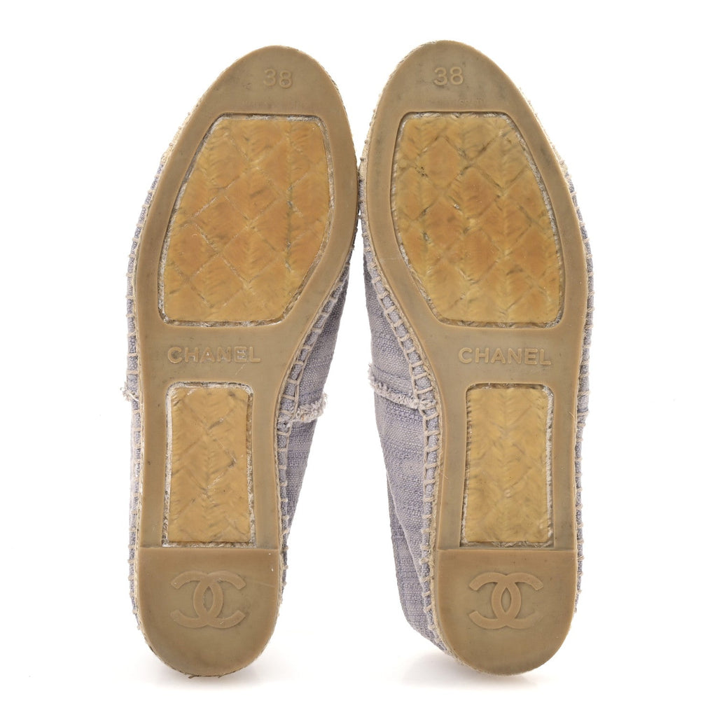 TOILE CC CAP TOE ESPADRILLES ECRU PURPLE
