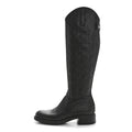 GUCCISSIMA CALFSKIN MIRO SOFT KNEE HIGH RIDING BOOTS BLACK