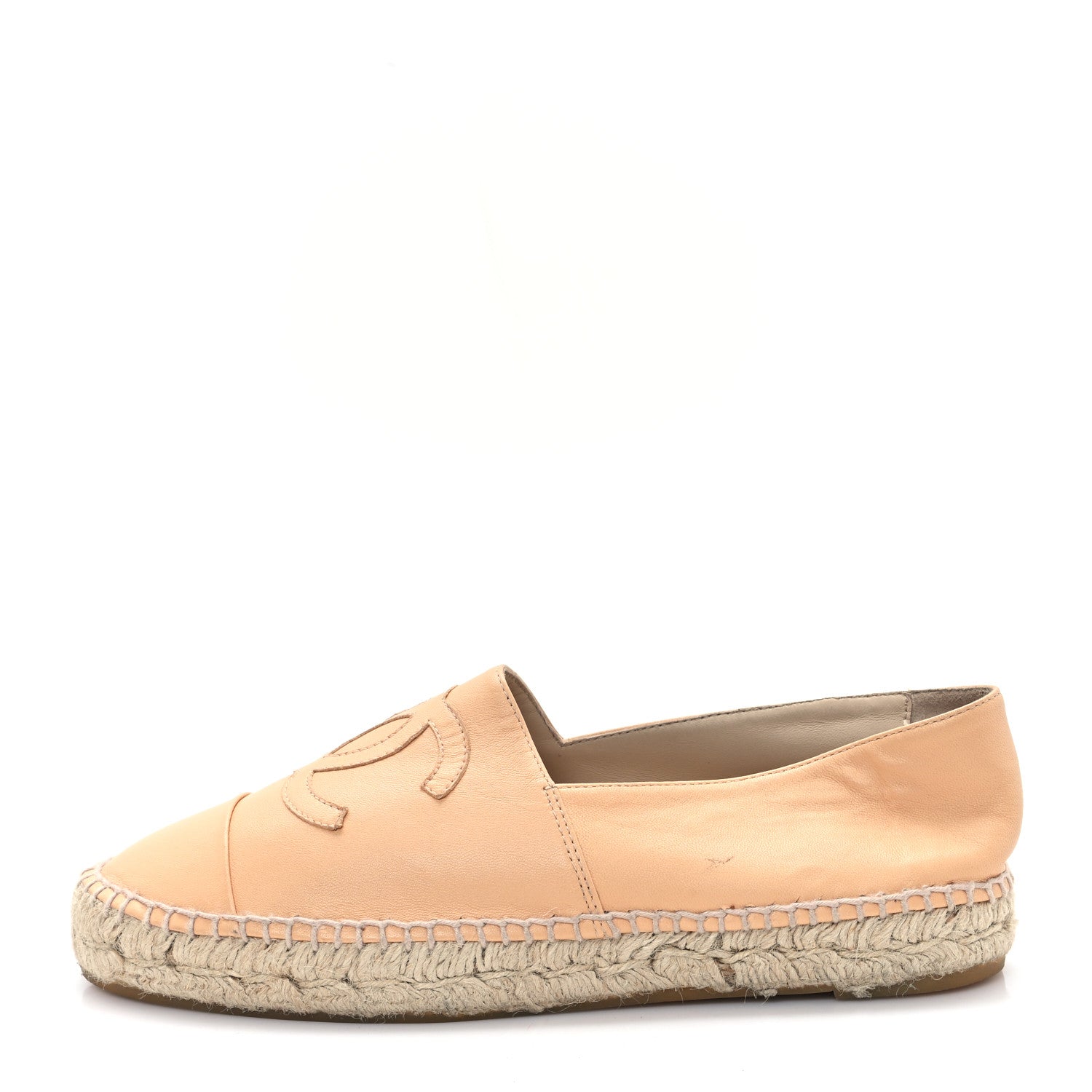 LAMBSKIN CC ESPADRILLES NUDE