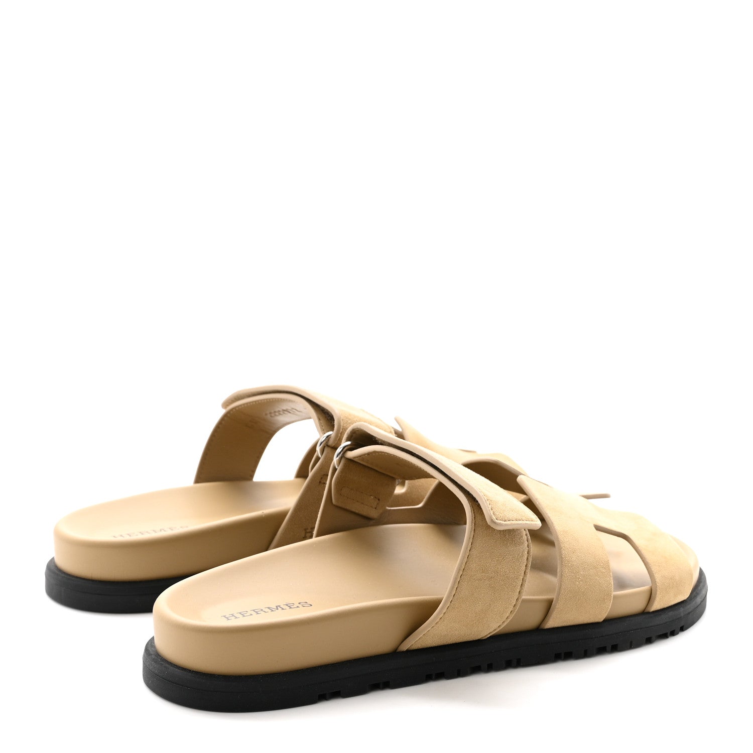 SUEDE GOATSKIN WOMENS CHYPRE SANDALS BEIGE SABLE