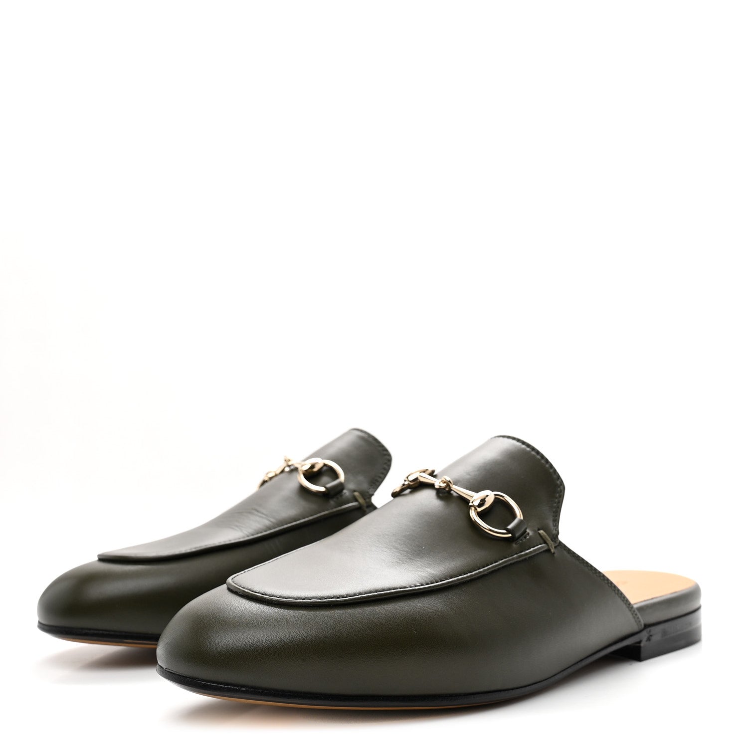 CALFSKIN WOMENS PRINCETOWN SLIPPERS LUSCIOUS GREEN